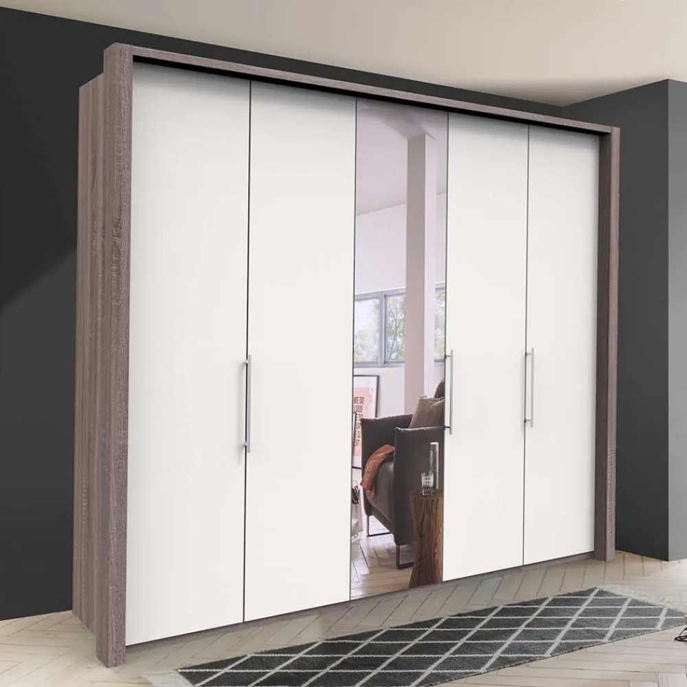Wohnen Kleiderschränke|Schränke<Schlafzimmerschrank mit Metallgriffen - Tivierto I