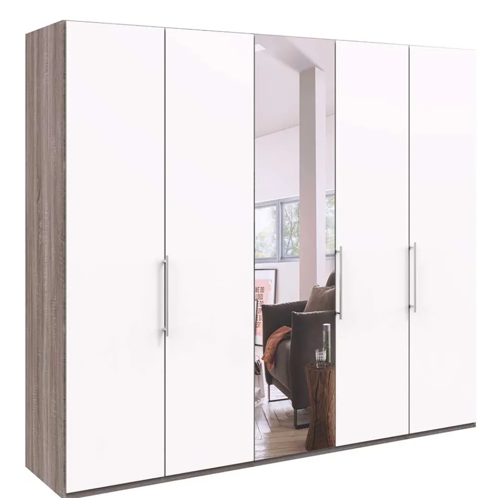 Wohnen Kleiderschränke|Schränke<Schlafzimmerschrank mit Metallgriffen - Tivierto I