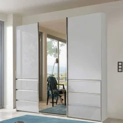 Wohnen Kleiderschränke|Schränke<Schlafzimmerschrank mit Parsol Spiegeltür - Babaco