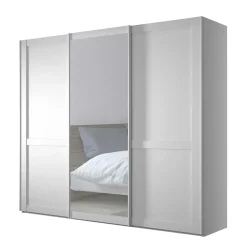 Wohnen Kleiderschränke<Schlafzimmerschrank mit Schwebetüren in Weiß - Flinn