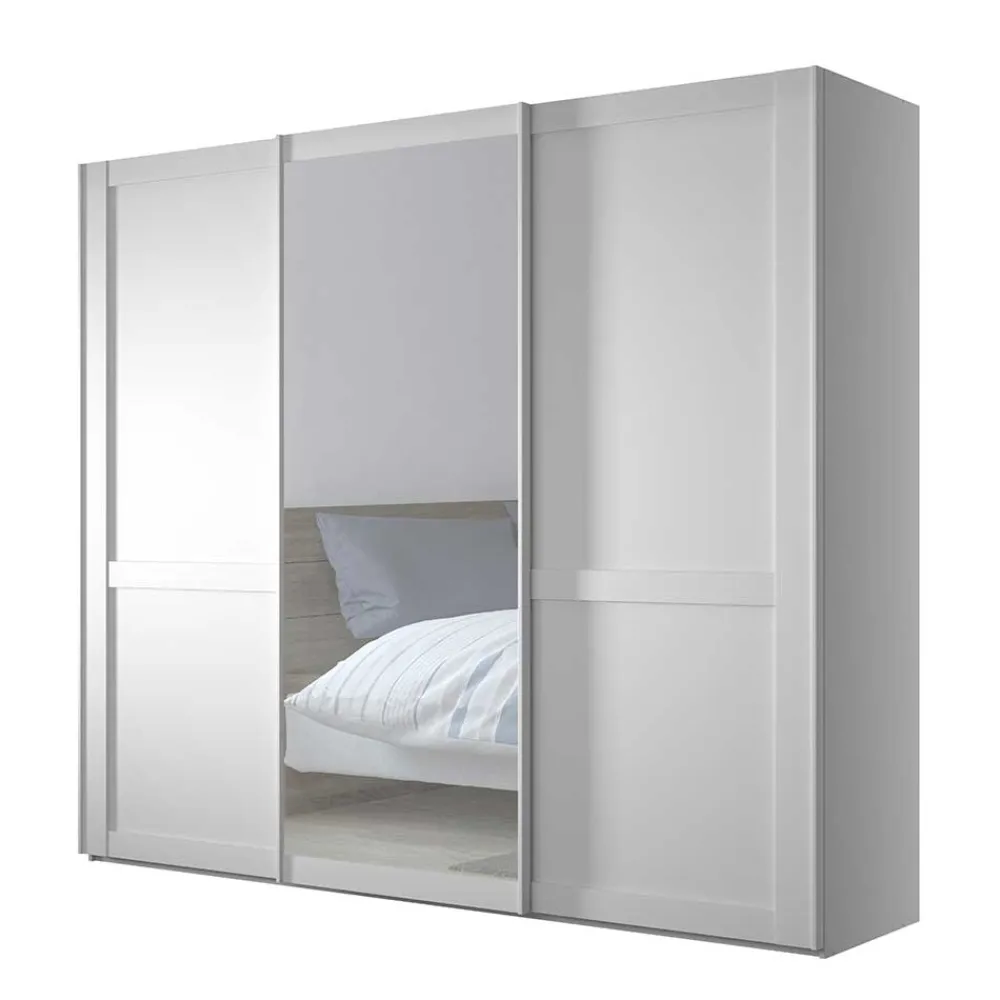 Wohnen Kleiderschränke<Schlafzimmerschrank mit Schwebetüren in Weiß - Flinn