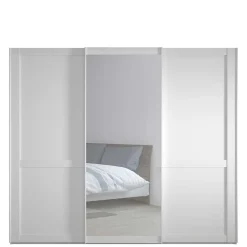 Wohnen Kleiderschränke<Schlafzimmerschrank mit Schwebetüren in Weiß - Flinn