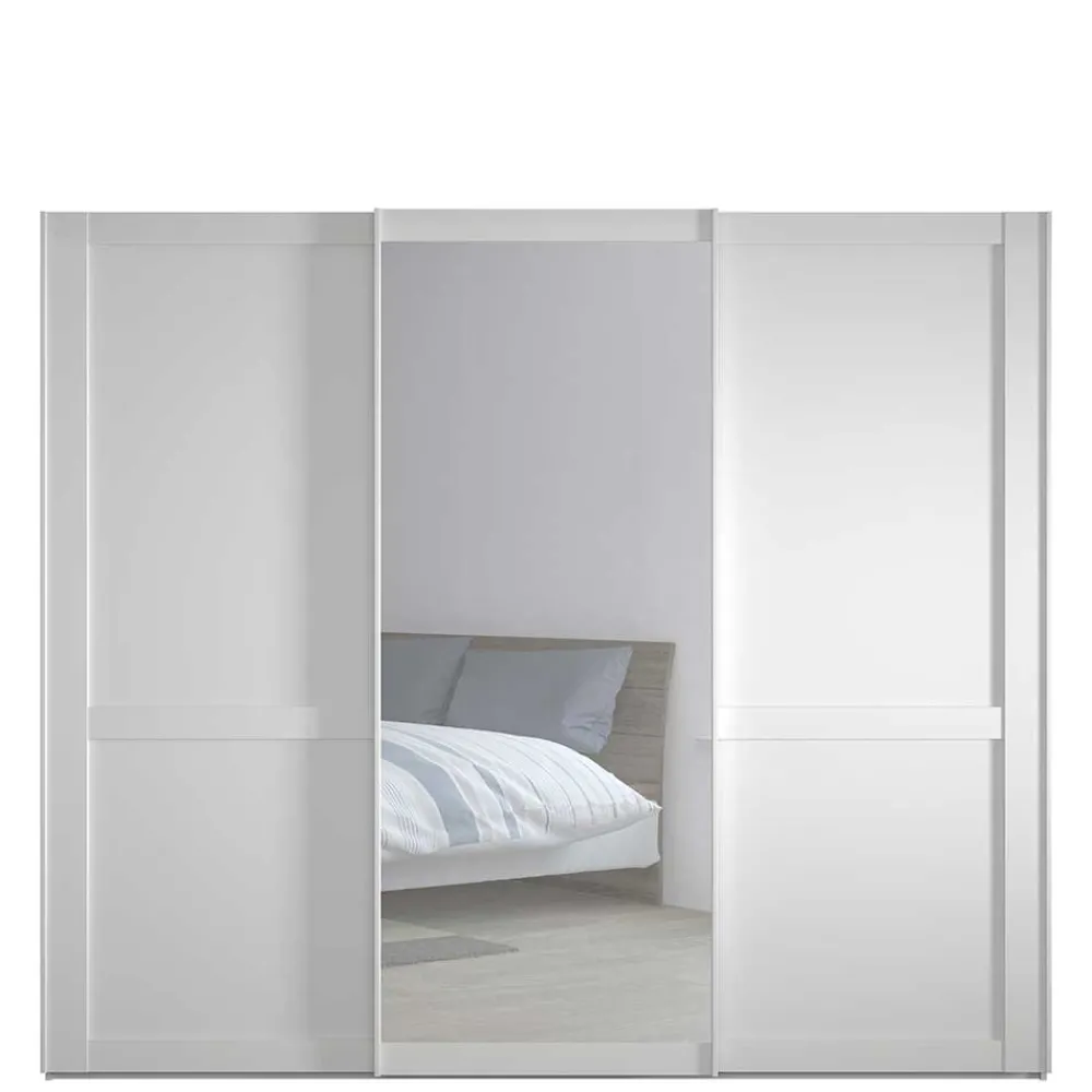 Wohnen Kleiderschränke<Schlafzimmerschrank mit Schwebetüren in Weiß - Flinn
