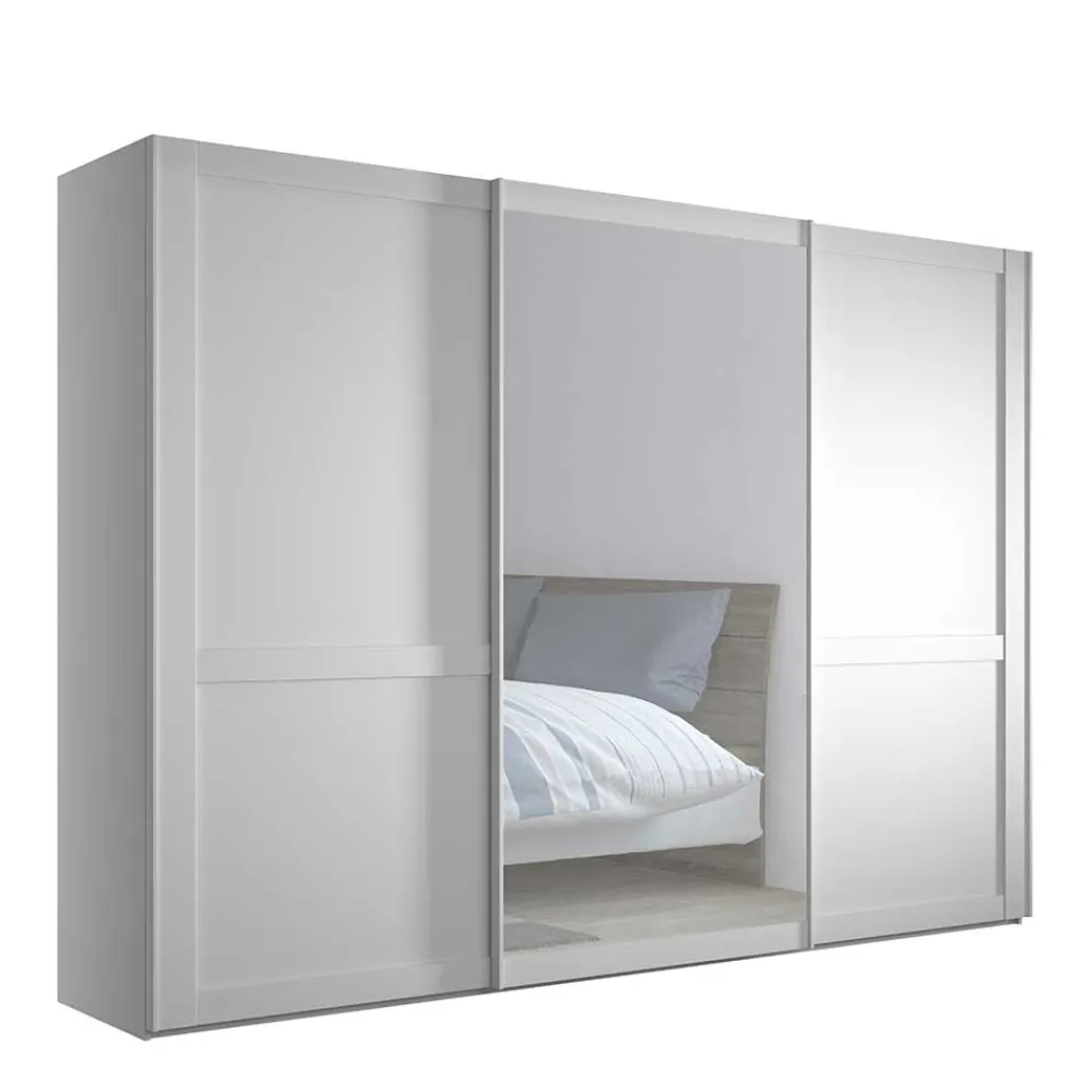 Wohnen Kleiderschränke<Schlafzimmerschrank mit Schwebetüren in Weiß - Flinn