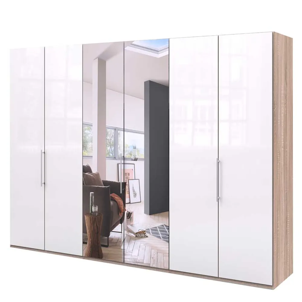 Wohnen Kleiderschränke<Schlafzimmerschrank mit Spiegel Falttür mittig - Bosays V