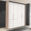 Wohnen Kleiderschränke|Schränke<Schlafzimmerschrank mit vier Schubladen Soft Close - Vaclyn