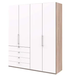 Wohnen Kleiderschränke|Schränke<Schlafzimmerschrank mit vier Schubladen Soft Close - Vaclyn