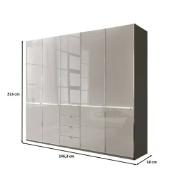 Wohnen Schränke<Schlafzimmerschrank 5-türig & 4 Schubladen - Korcula