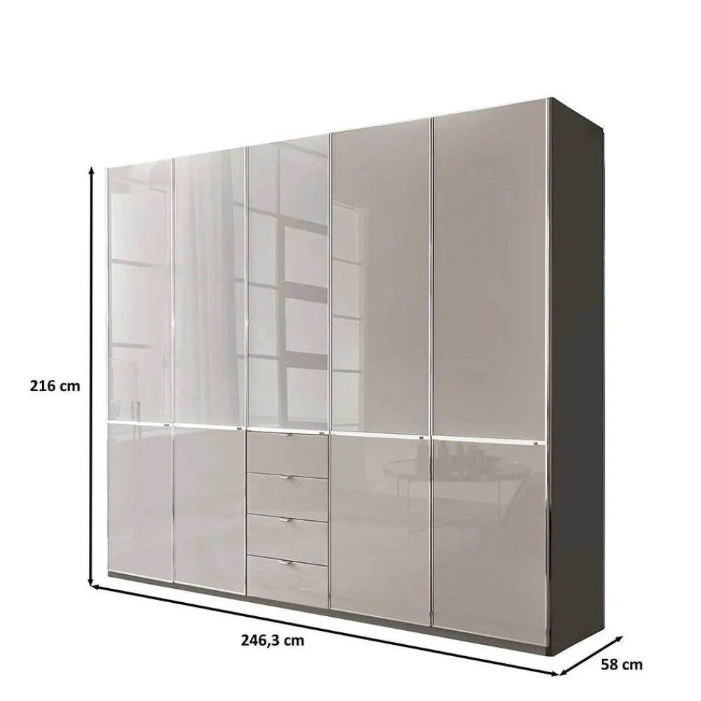 Wohnen Schränke<Schlafzimmerschrank 5-türig & 4 Schubladen - Korcula