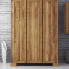 Wohnen Kleiderschränke<Schlafzimmerschrank Vaskov aus Wildeiche Massivholz