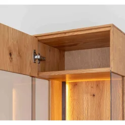 Wohnen Vitrinen<Schlanke Vitrine mit LED Beleuchtung - Cocondar