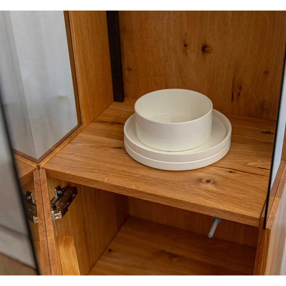 Wohnen Vitrinen<Schlanke Vitrine mit LED Beleuchtung - Cocondar