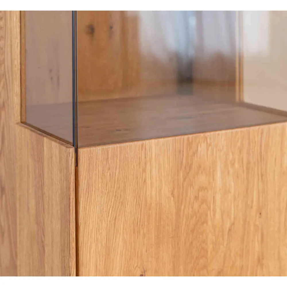 Wohnen Vitrinen<Schlanke Vitrine mit LED Beleuchtung - Cocondar