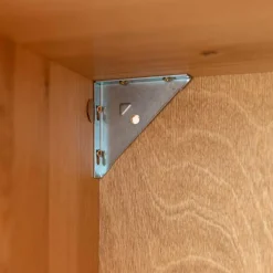 Wohnen Vitrinen<Schmale Massivholz Vitrine mit LED Beleuchtung - Eribella