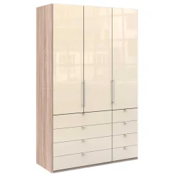 Wohnen Kleiderschränke|Schränke<Schmaler Kleiderschrank in Cremefarben - Rativian