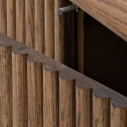 Wohnen Vitrinen<Schrank aus Eiche geschliffen in Wenge - Gimy