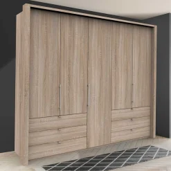 Wohnen Kleiderschränke|Schränke<Schrank fürs Schlafzimmer in Holz Nachbildung - Zayun