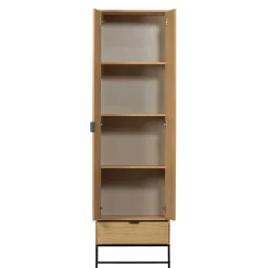 Wohnen Vitrinen<Schrank in Eiche Natur Dekor - Ariadelco