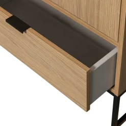 Wohnen Vitrinen<Schrank in Eiche Natur Dekor - Ariadelco
