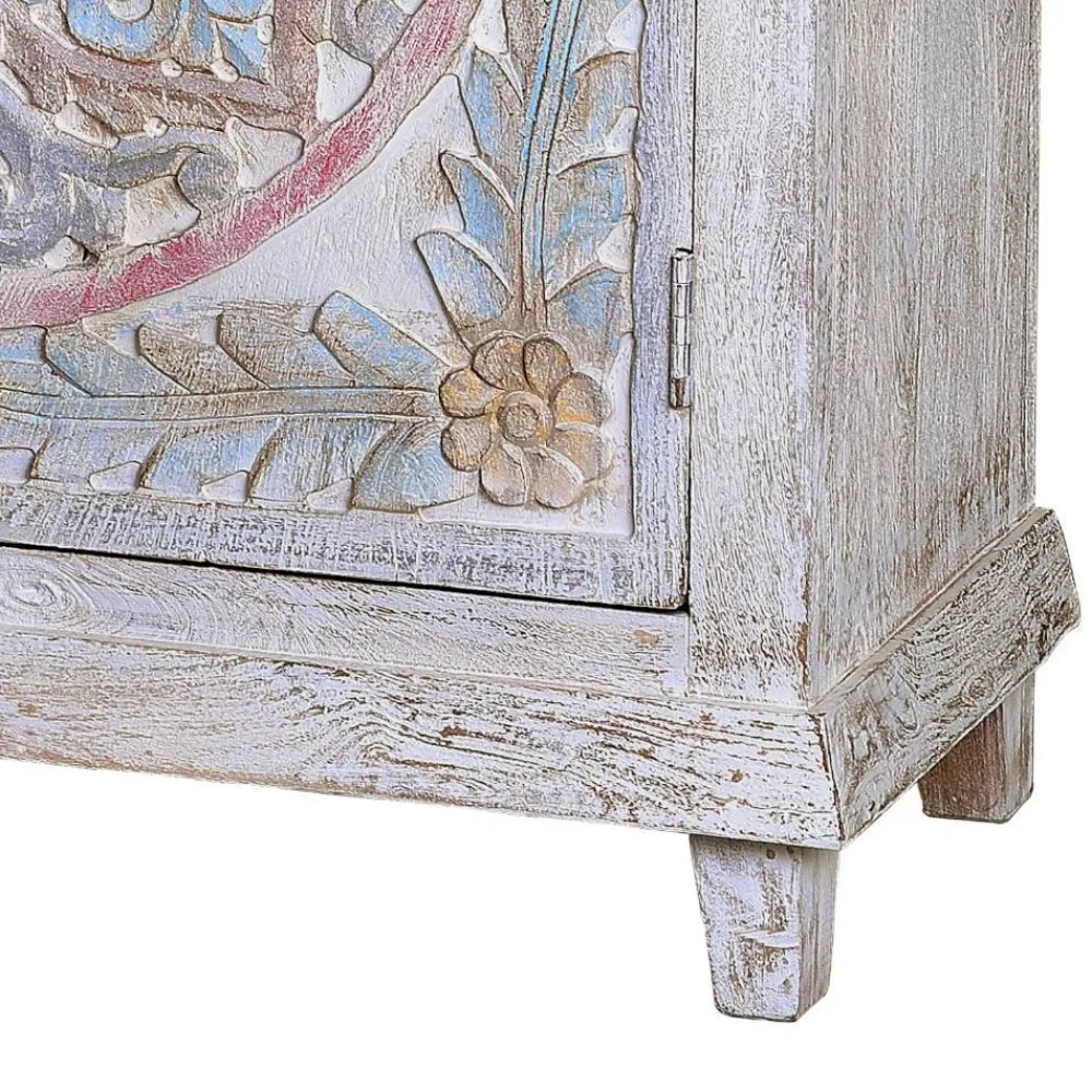 Wohnen Kleiderschränke<Schrank in Holz White Wash - Notana