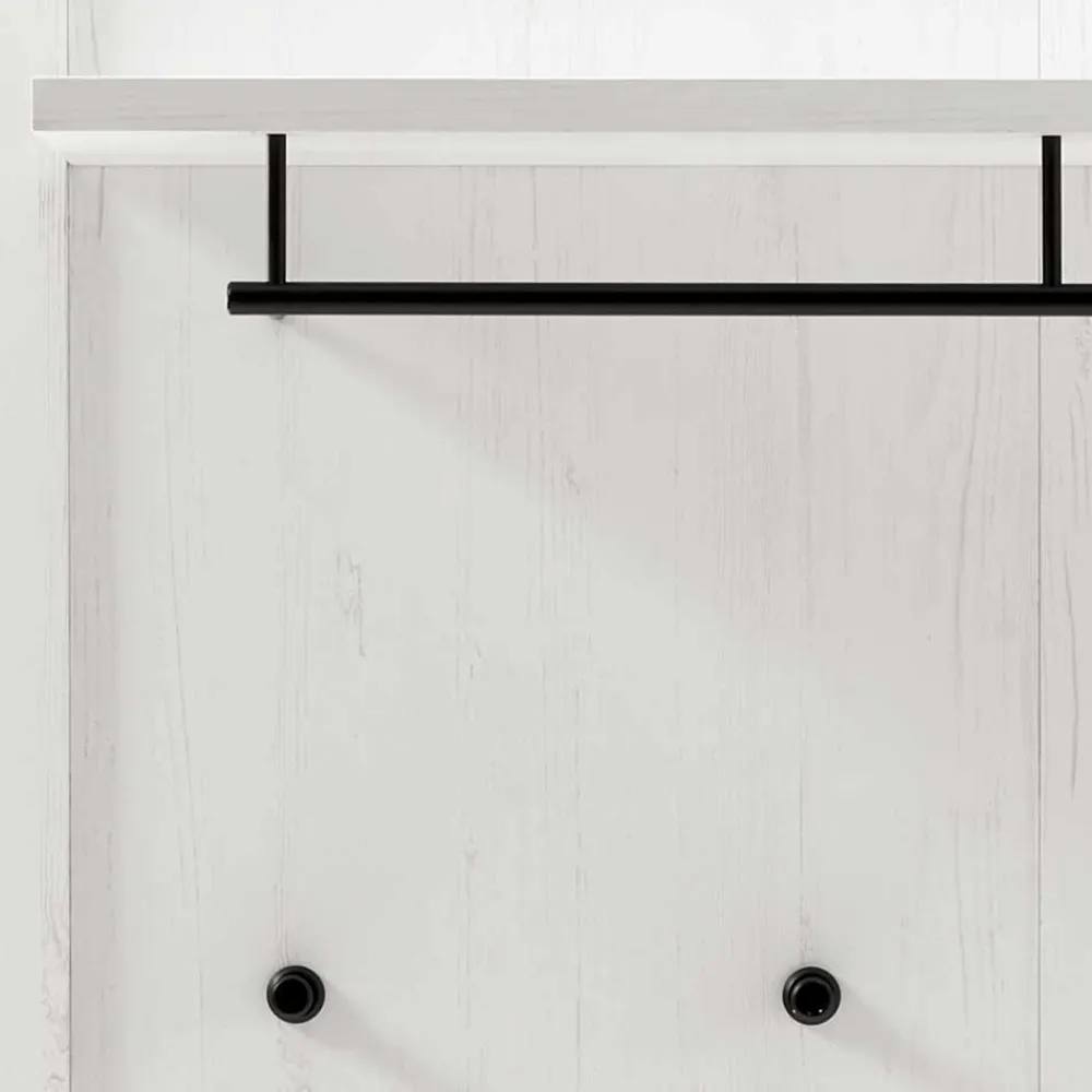 Wohnen Garderoben<Schrank mit Spiegeltür & Garderobe - Nedita (dreiteilig)