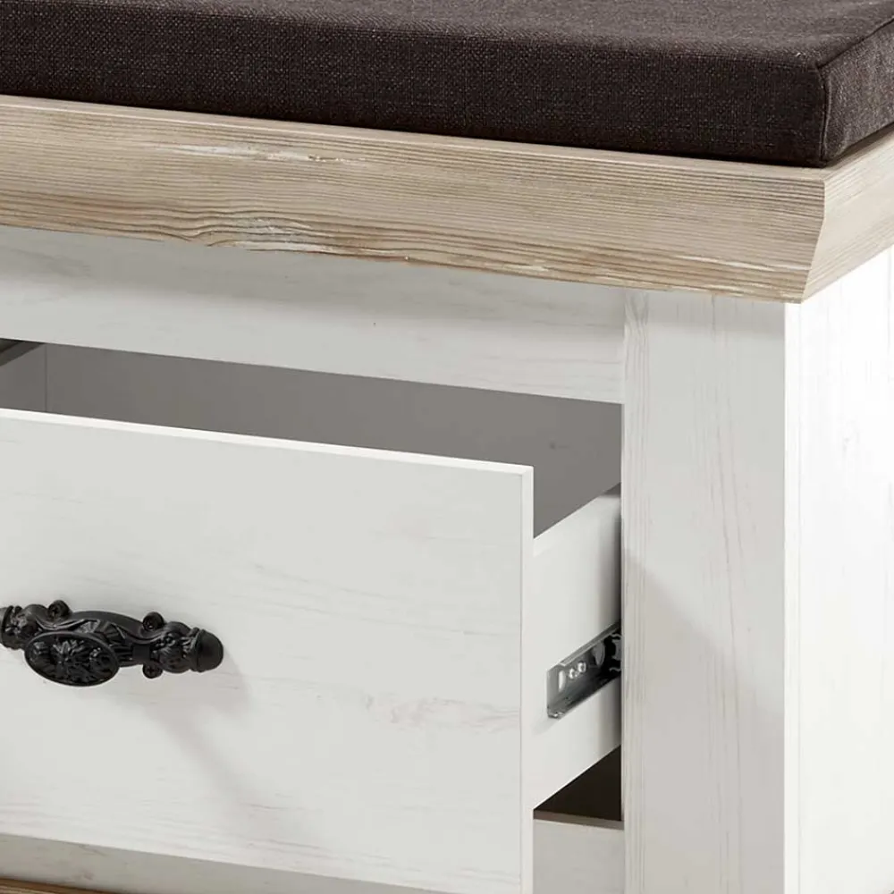 Wohnen Garderoben<Schrank mit Spiegeltür & Garderobe - Nedita (dreiteilig)