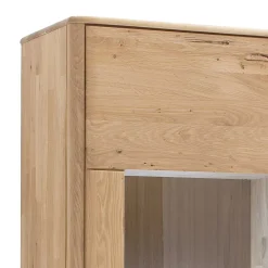 Wohnen Vitrinen<Schrank Vitrine aus Eiche Massivholz - Destal