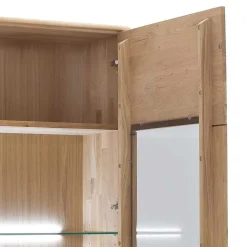 Wohnen Vitrinen<Schrank Vitrine aus Eiche Massivholz - Destal