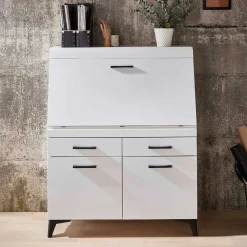 Wohnen Highboards|Tische<Schreibschrank mit Klappe & zwei Türen - Quakes