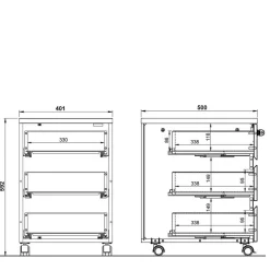 Wohnen Tische<Schreibtisch & Rollcontainer 158x79 cm - Contrage (zweiteilig)
