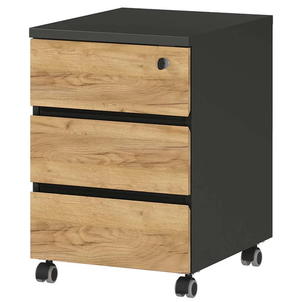 Wohnen Tische<Schreibtisch & Rollcontainer 158x79 cm - Contrage (zweiteilig)