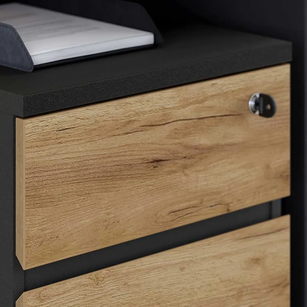 Wohnen Tische<Schreibtisch & Rollcontainer 158x79 cm - Contrage (zweiteilig)