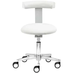 Wohnen Hocker<Schreibtisch Hocker mit Rückenlehne in Weiß - Tanta