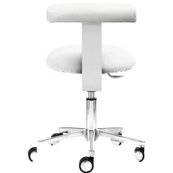 Wohnen Hocker<Schreibtisch Hocker mit Rückenlehne in Weiß - Tanta