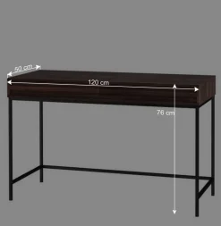 Wohnen Tische<Schreibtisch in Walnuss Holzoptik - Teleska