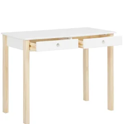 Wohnen Tische<Schreibtisch in Weiß mit Kiefer - Cayman