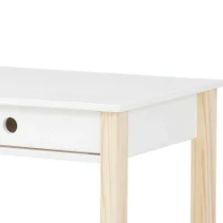 Wohnen Tische<Schreibtisch in Weiß mit Kiefer - Cayman