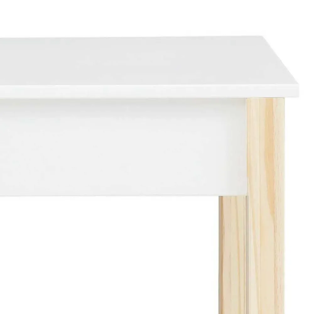 Wohnen Tische<Schreibtisch in Weiß mit Kiefer - Cayman