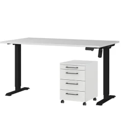 Wohnen Tische<Schreibtisch mit Rollcontainer Set - Chilena (zweiteilig)