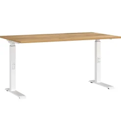 Wohnen Tische<Schreibtisch zum Sitzen und Stehen mit T Gestell - Stellario