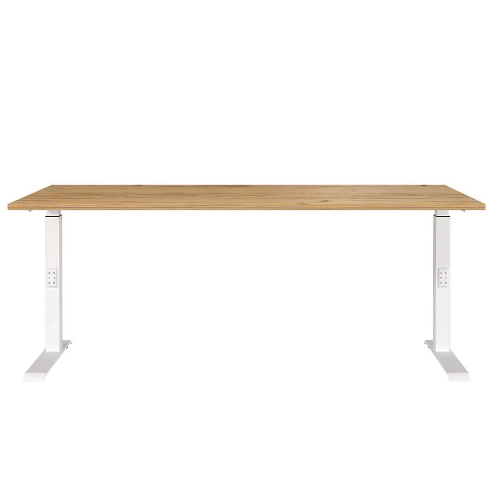 Wohnen Tische<Schreibtisch zum Sitzen und Stehen mit T Gestell - Stellario