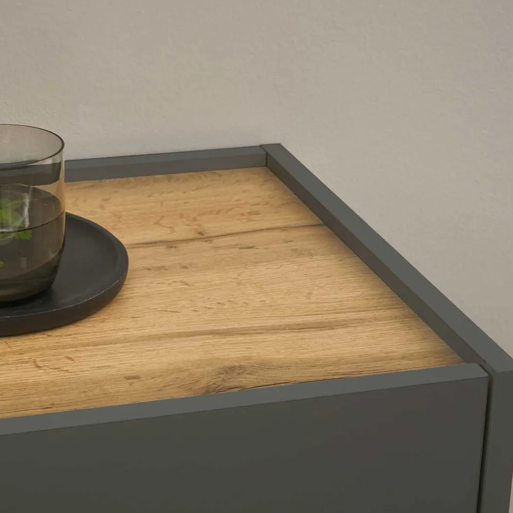 Wohnen Wohnwände<Schränke & Wandboard Wohnzimmer Set - Ahilav (fünfteilig)