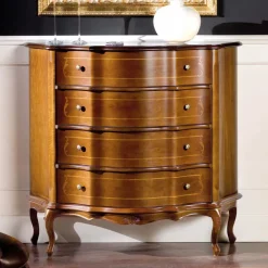 Wohnen Sideboards<Schubladen Kommode in Nussbaum Dentro im Barockstil