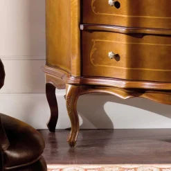 Wohnen Sideboards<Schubladen Kommode in Nussbaum Dentro im Barockstil