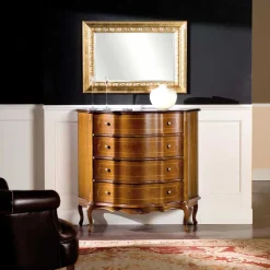 Wohnen Sideboards<Schubladen Kommode in Nussbaum Dentro im Barockstil