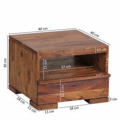 Wohnen Kommoden<Schubladen Nachtkommode Hoslo im Landhausstil modern