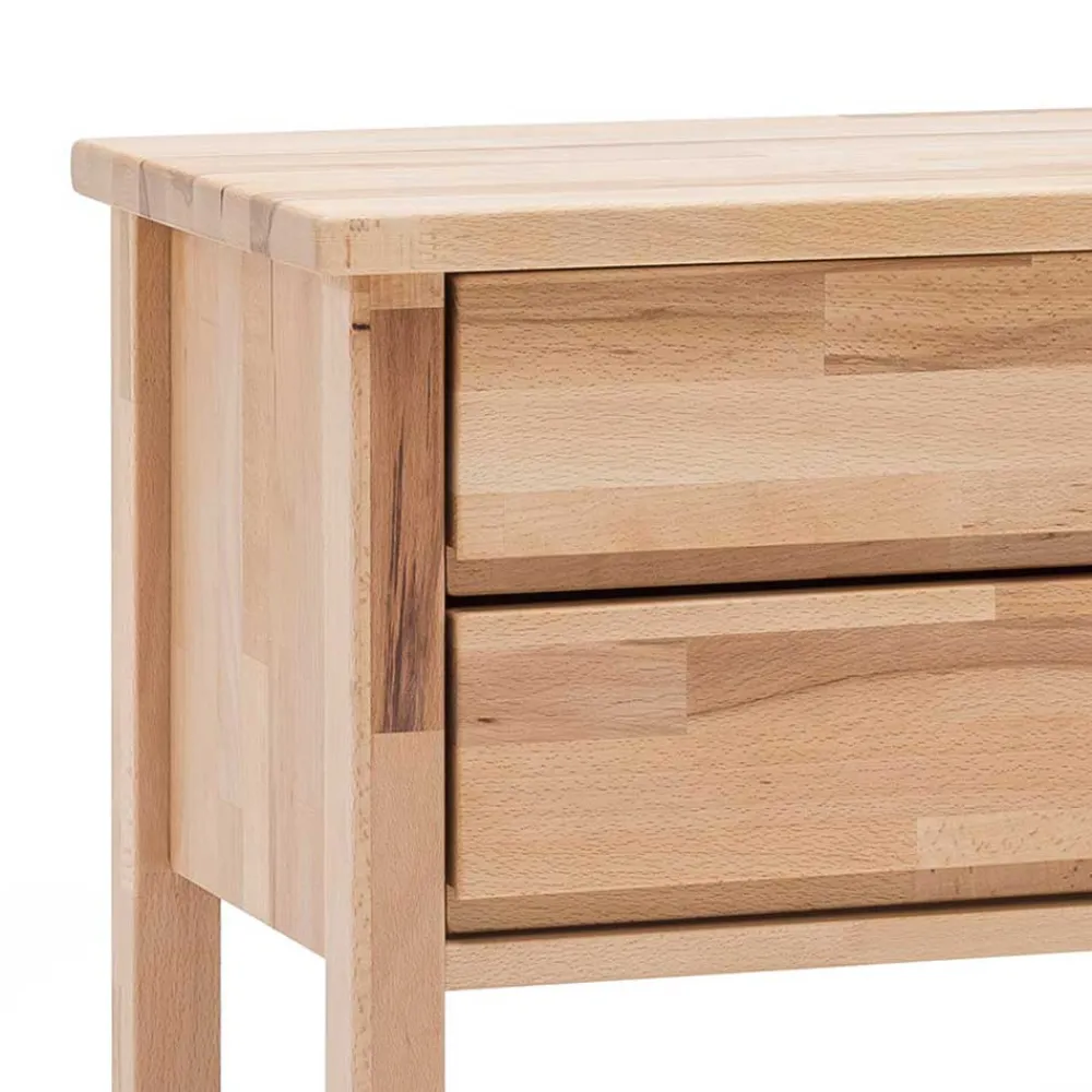 Wohnen Kommoden<Schubladen Nachtschrank Emena aus Massivholz Kernbuche