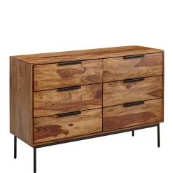 Wohnen Sideboards<6-Schubladen-Kommode aus Sheesham Holz - Ovalle