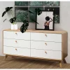 Wohnen Sideboards<6-Schubladen-Kommode im Scandi Chic - Jendren