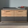 Wohnen Sitzbank<Schuhbank in Wildeiche & Grau 90 cm - Catamaron